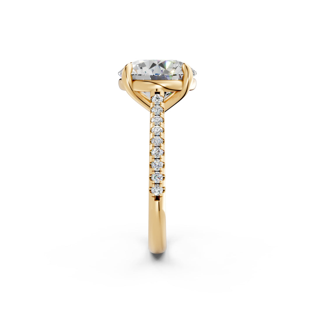 Zaira Round Solitaire Diamond Womens Ring