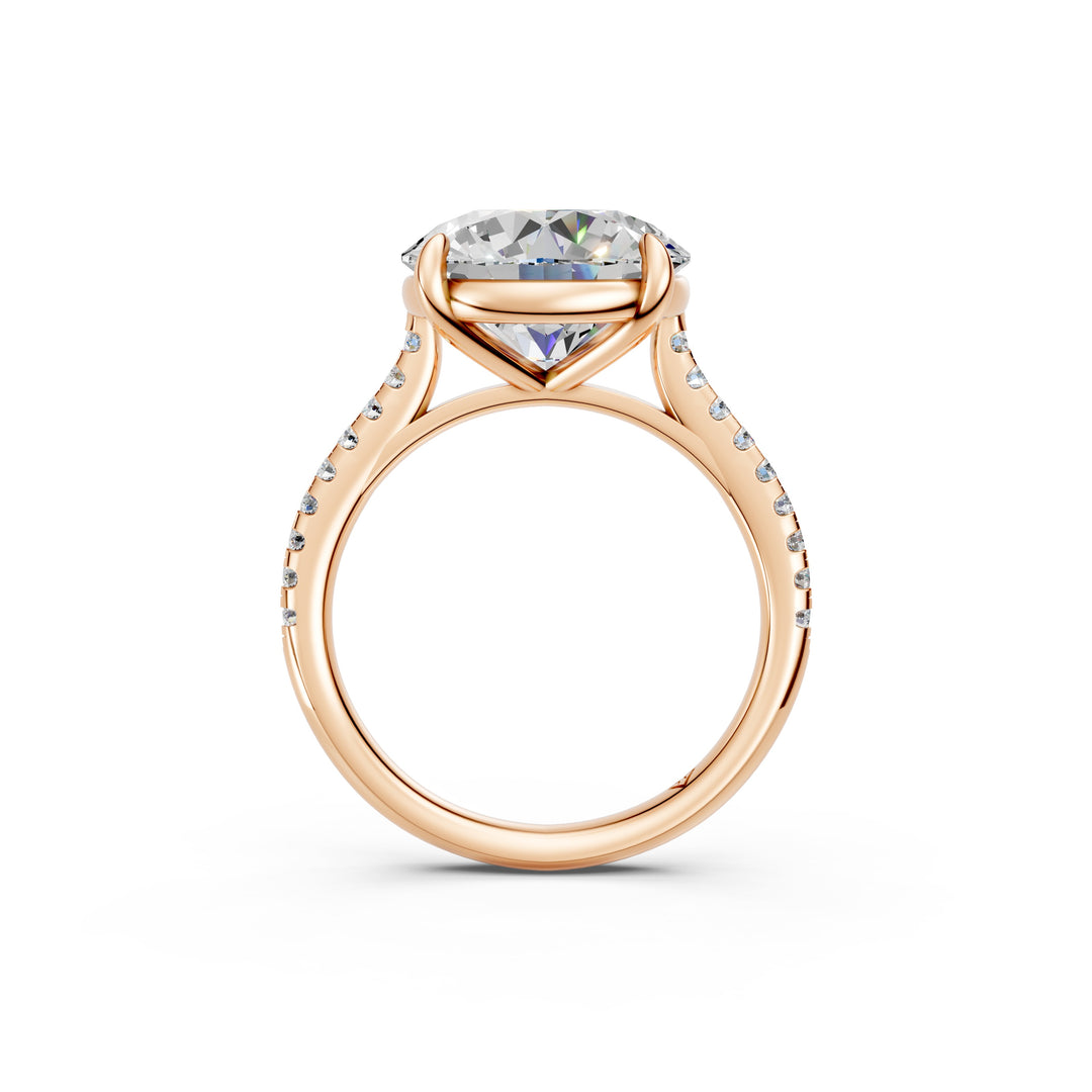 Zaara Round Solitaire Diamond Womens Ring