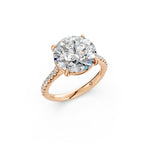 Load image into Gallery viewer, Zaara Round Solitaire Diamond Womens Ring
