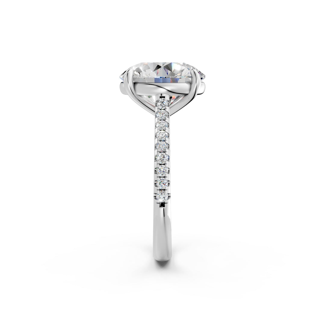 Zaara Round Solitaire Diamond Womens Ring