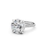 Load image into Gallery viewer, Zaara Round Solitaire Diamond Womens Ring
