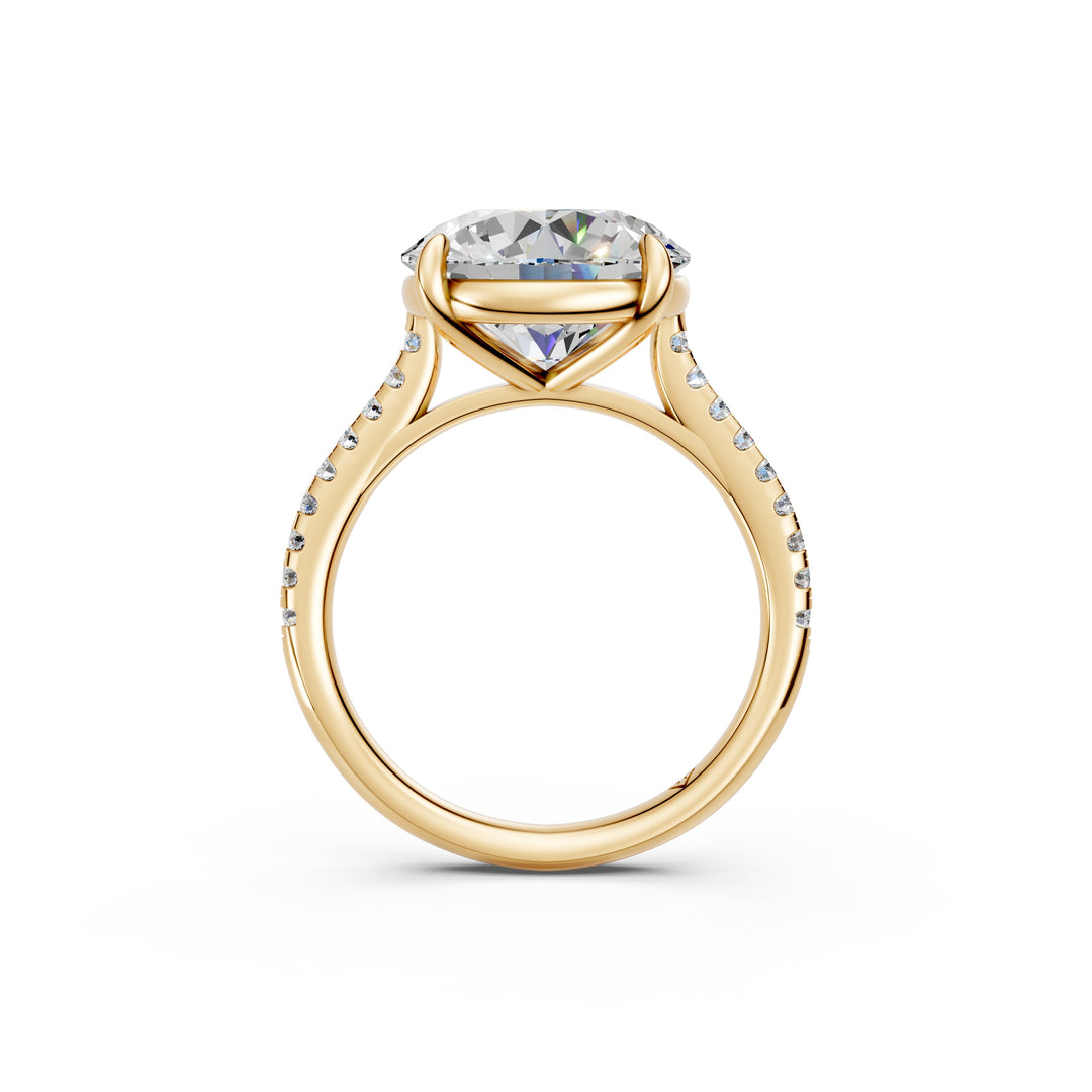 Zaara Round Solitaire Diamond Womens Ring