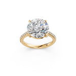Load image into Gallery viewer, Zaara Round Solitaire Diamond Womens Ring
