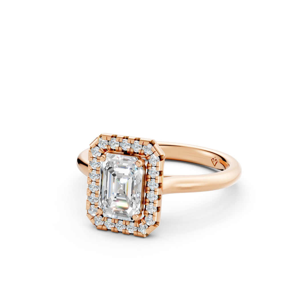 Yira Emerald Solitaire Diamond Womens Ring