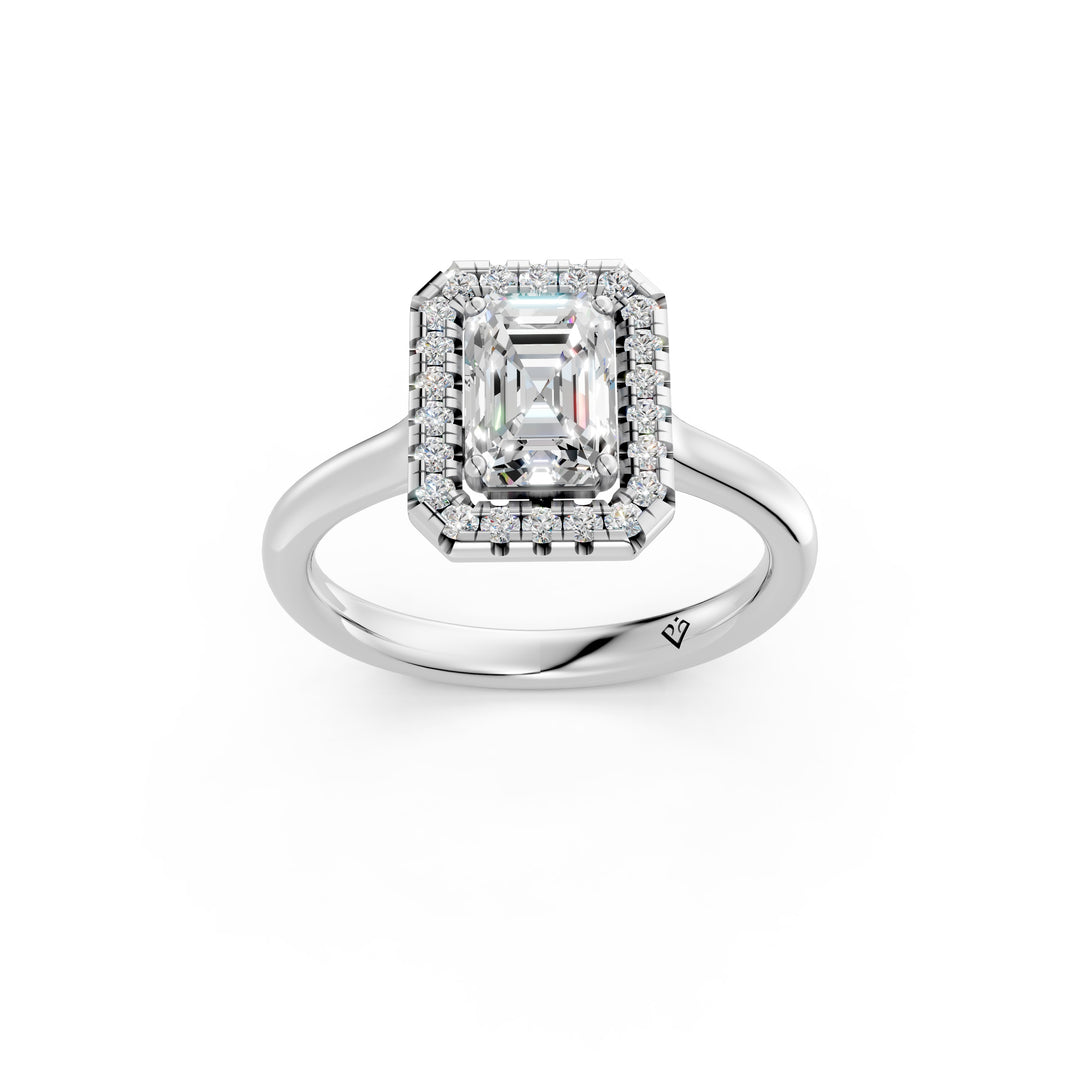 Yira Emerald Solitaire Diamond Womens Ring