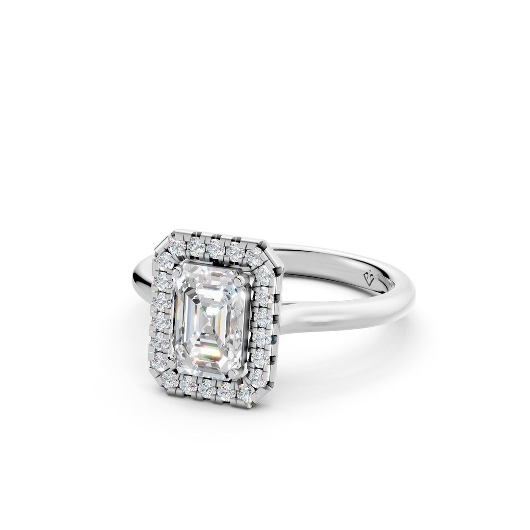 Yira Emerald Solitaire Diamond Womens Ring