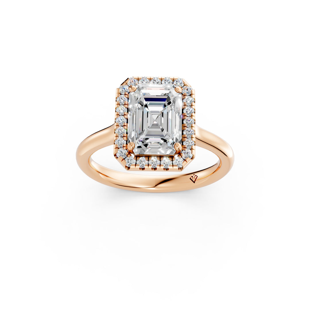 Yiana Emerald Solitaire Diamond Womens Ring