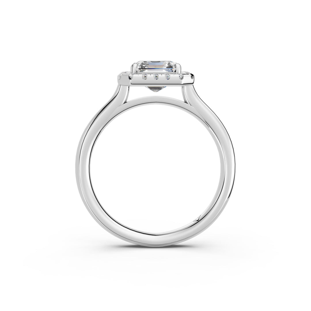 Yiana Emerald Solitaire Diamond Womens Ring