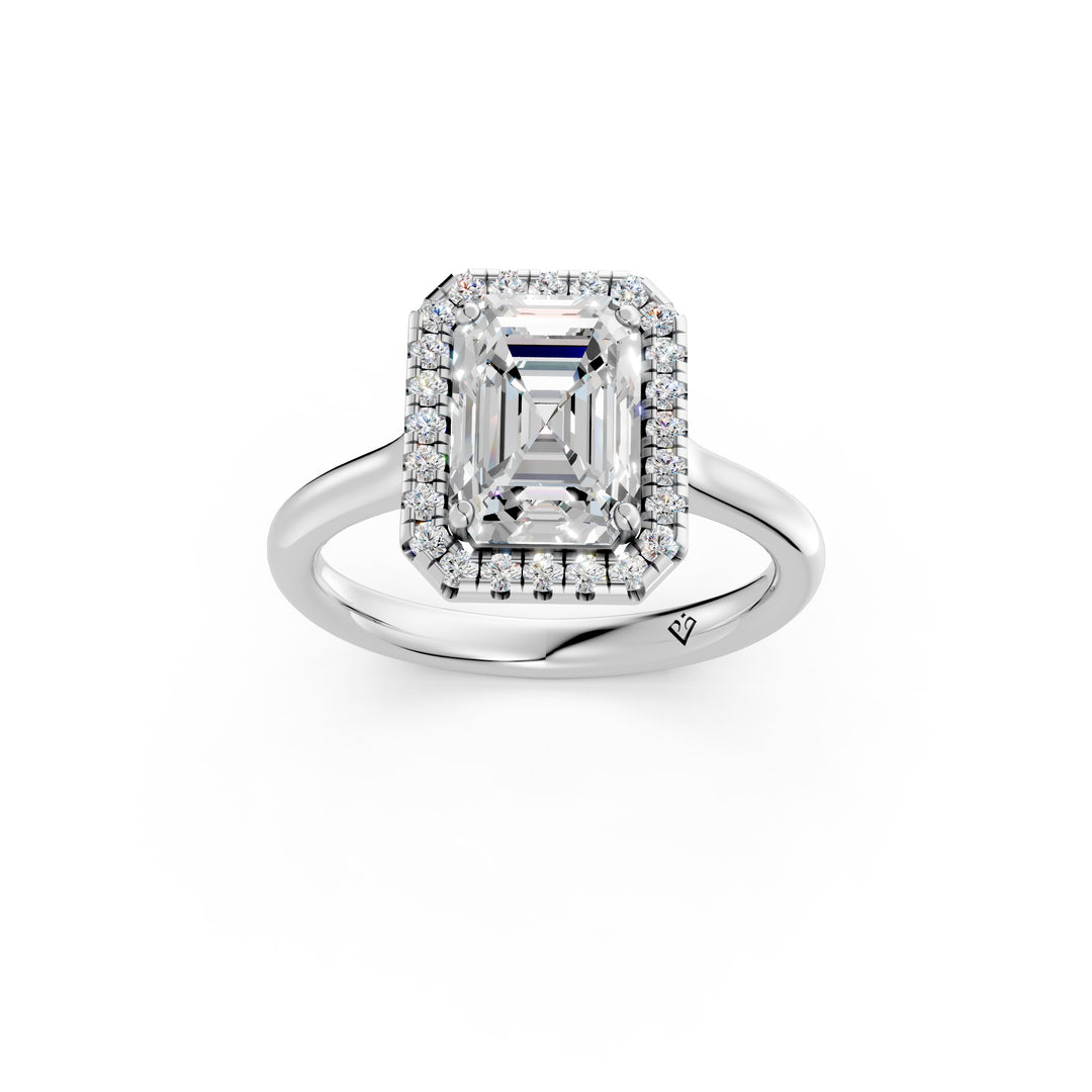 Yiana Emerald Solitaire Diamond Womens Ring