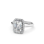 Load image into Gallery viewer, Yiana Emerald Solitaire Diamond Womens Ring
