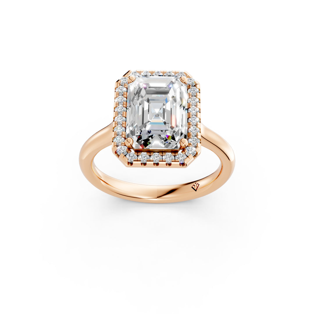 Yeira Emerald Solitaire Diamond Womens Ring