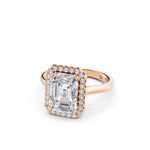 Load image into Gallery viewer, Yeira Emerald Solitaire Diamond Womens Ring
