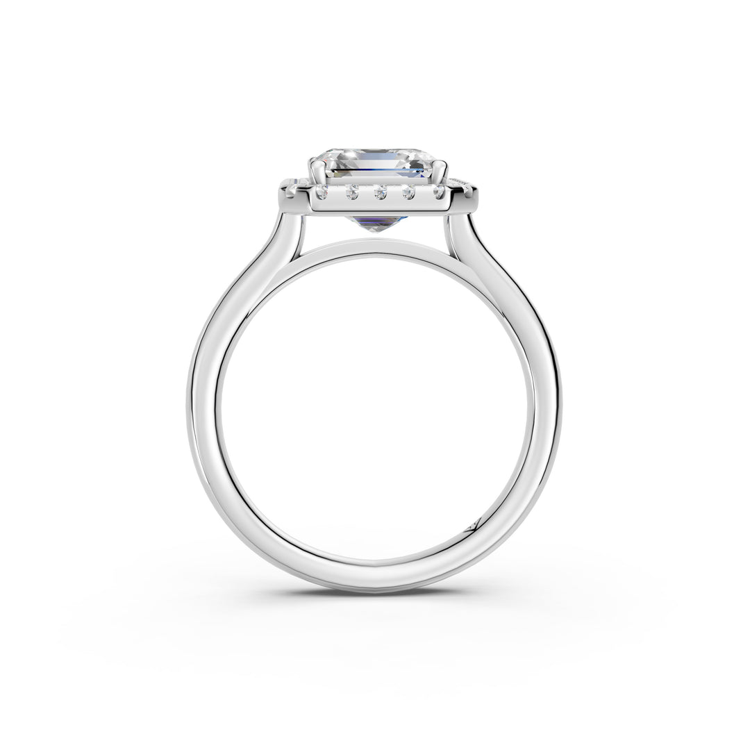 Yeira Emerald Solitaire Diamond Womens Ring