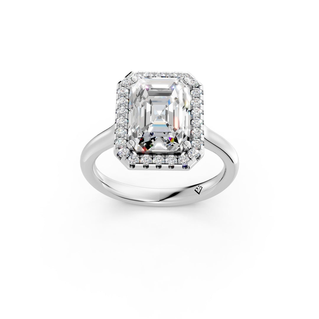 Yeira Emerald Solitaire Diamond Womens Ring