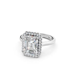 Load image into Gallery viewer, Yeira Emerald Solitaire Diamond Womens Ring
