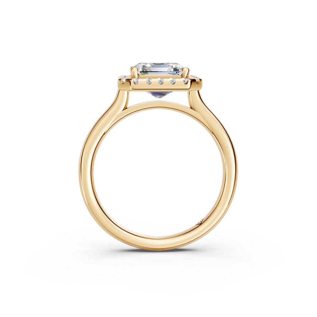 Yeira Emerald Solitaire Diamond Womens Ring