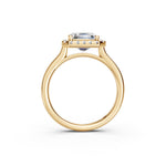 Load image into Gallery viewer, Yeira Emerald Solitaire Diamond Womens Ring
