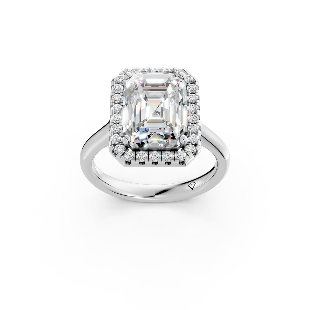 Yavya Emerald Solitaire Diamond Womens Ring
