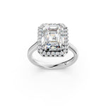 Load image into Gallery viewer, Yavya Emerald Solitaire Diamond Womens Ring
