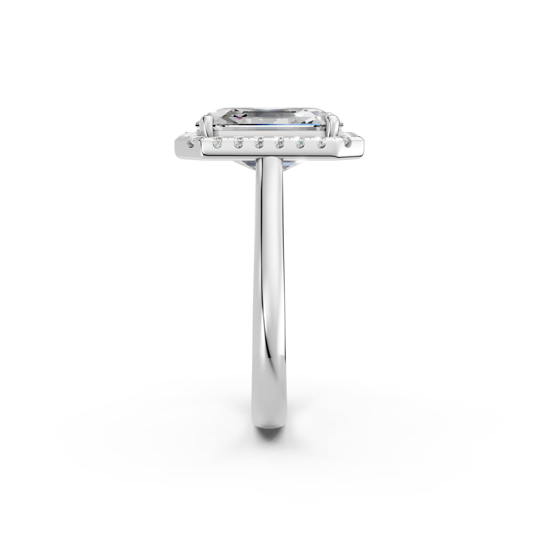Yavya Emerald Solitaire Diamond Womens Ring