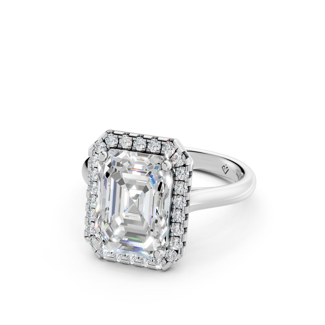 Yavya Emerald Solitaire Diamond Womens Ring
