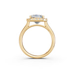 Load image into Gallery viewer, Yavya Emerald Solitaire Diamond Womens Ring
