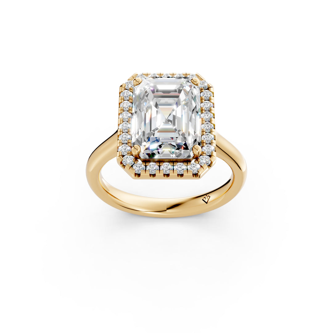 Yavya Emerald Solitaire Diamond Womens Ring