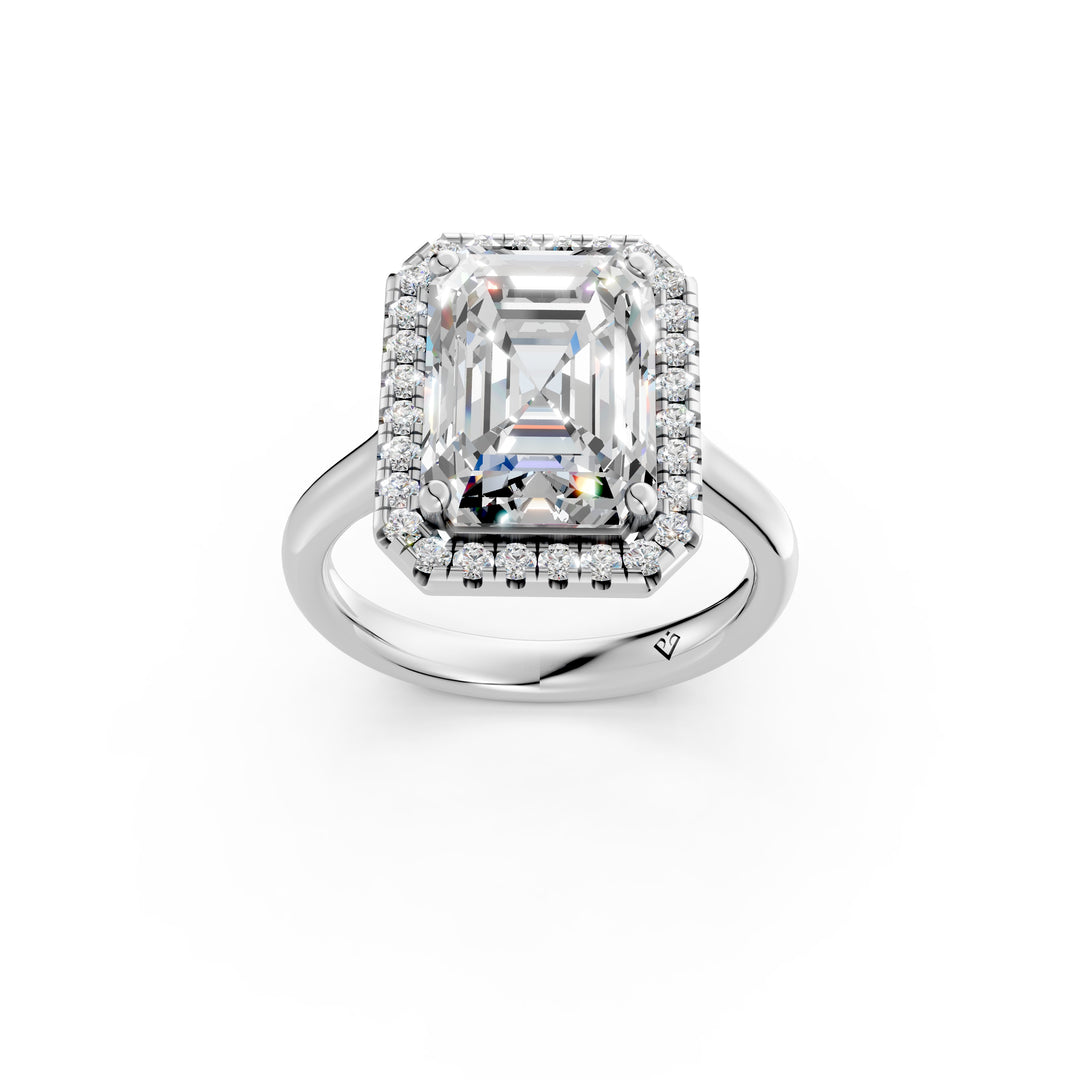 Yarza Emerald Solitaire Diamond Womens Ring