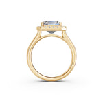 Load image into Gallery viewer, Yarza Emerald Solitaire Diamond Womens Ring
