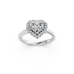 Load image into Gallery viewer, Yania Heart Solitaire Diamond Womens Ring
