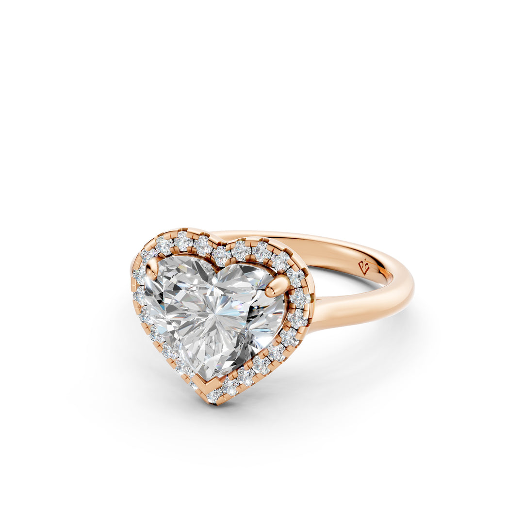 Yamya Heart Solitaire Diamond Womens Ring