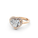 Load image into Gallery viewer, Yamya Heart Solitaire Diamond Womens Ring

