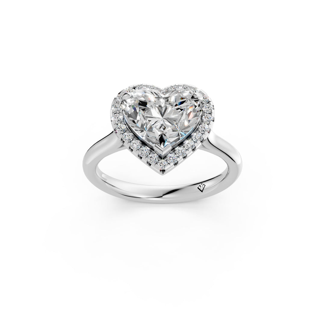 Yamya Heart Solitaire Diamond Womens Ring