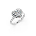 Load image into Gallery viewer, Yamya Heart Solitaire Diamond Womens Ring
