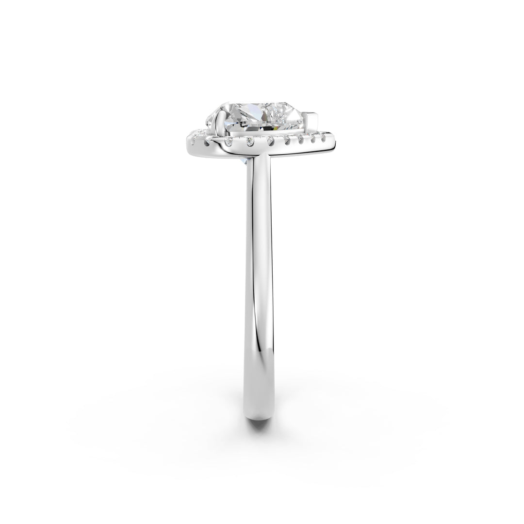 Yamya Heart Solitaire Diamond Womens Ring