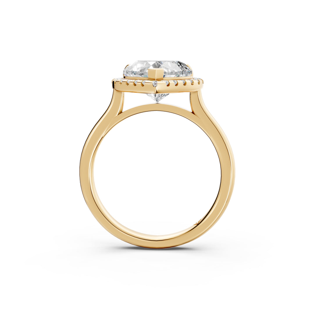 Yamya Heart Solitaire Diamond Womens Ring