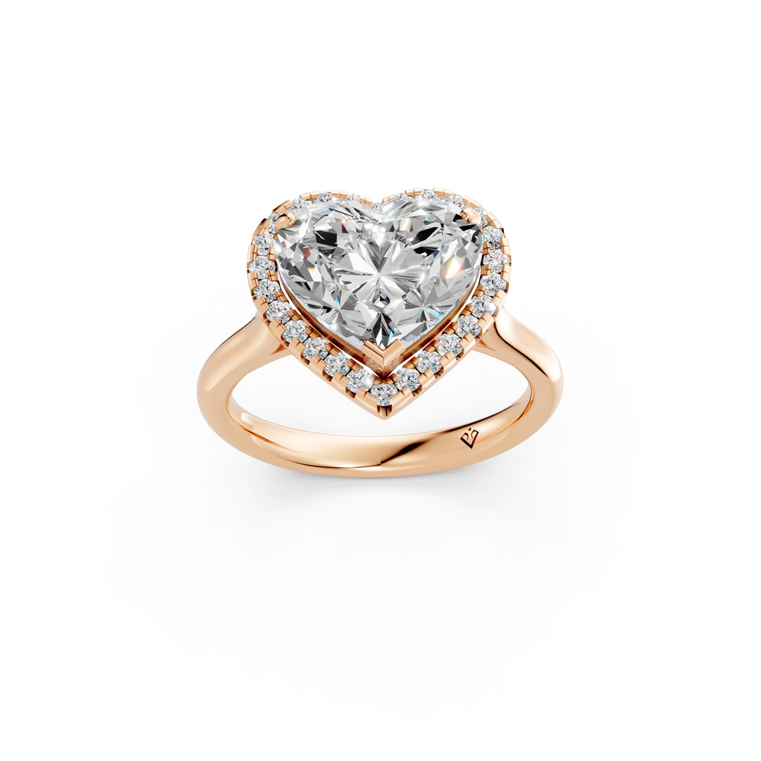 Yalra Heart Solitaire Diamond Womens Ring