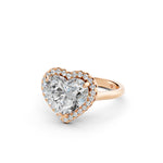 Load image into Gallery viewer, Yalra Heart Solitaire Diamond Womens Ring
