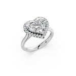 Load image into Gallery viewer, Yalra Heart Solitaire Diamond Womens Ring
