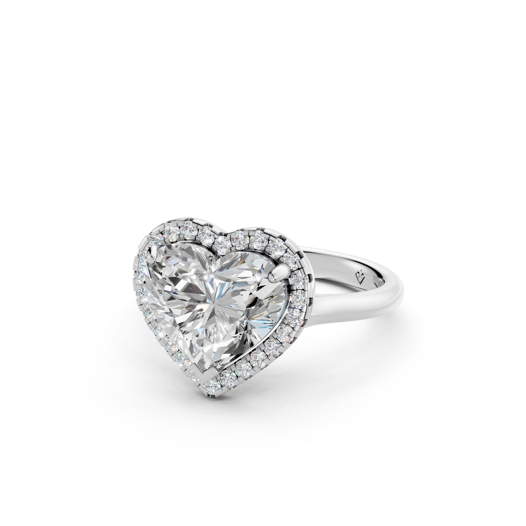 Yalra Heart Solitaire Diamond Womens Ring