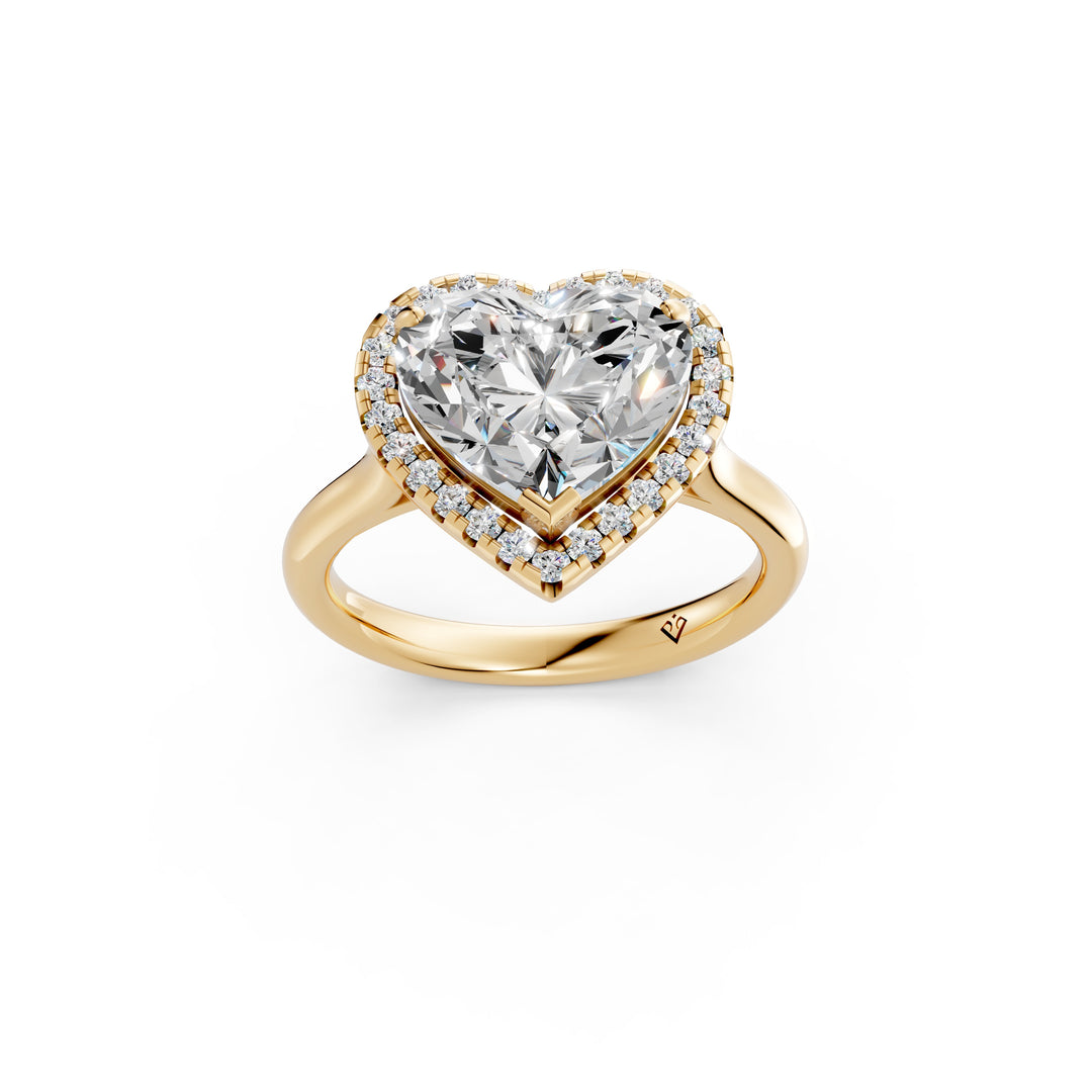 Yalra Heart Solitaire Diamond Womens Ring
