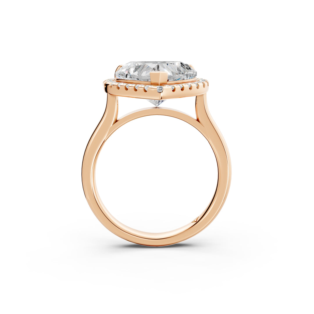 Yaira Heart Solitaire Diamond Womens Ring