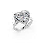 Load image into Gallery viewer, Yaira Heart Solitaire Diamond Womens Ring
