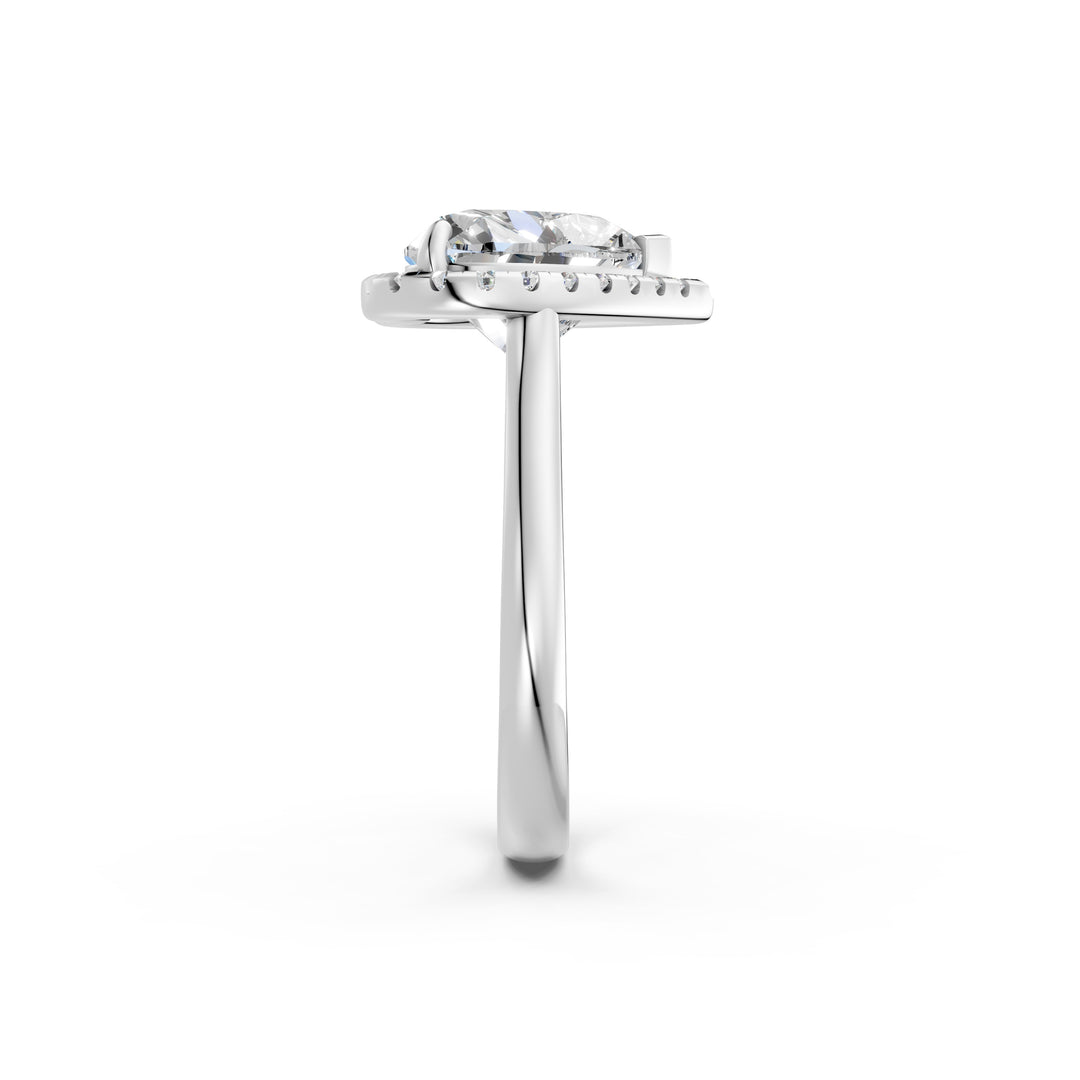 Yaira Heart Solitaire Diamond Womens Ring