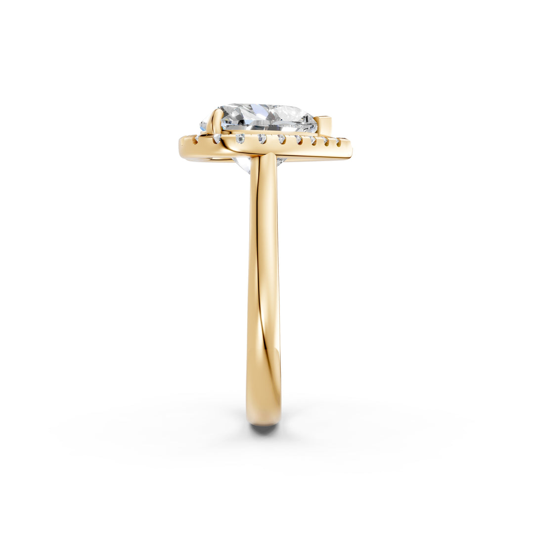 Yaira Heart Solitaire Diamond Womens Ring