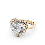 Load image into Gallery viewer, Yaira Heart Solitaire Diamond Womens Ring
