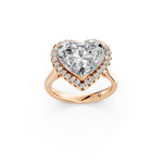 Load image into Gallery viewer, Yaara Heart Solitaire Diamond Womens Ring

