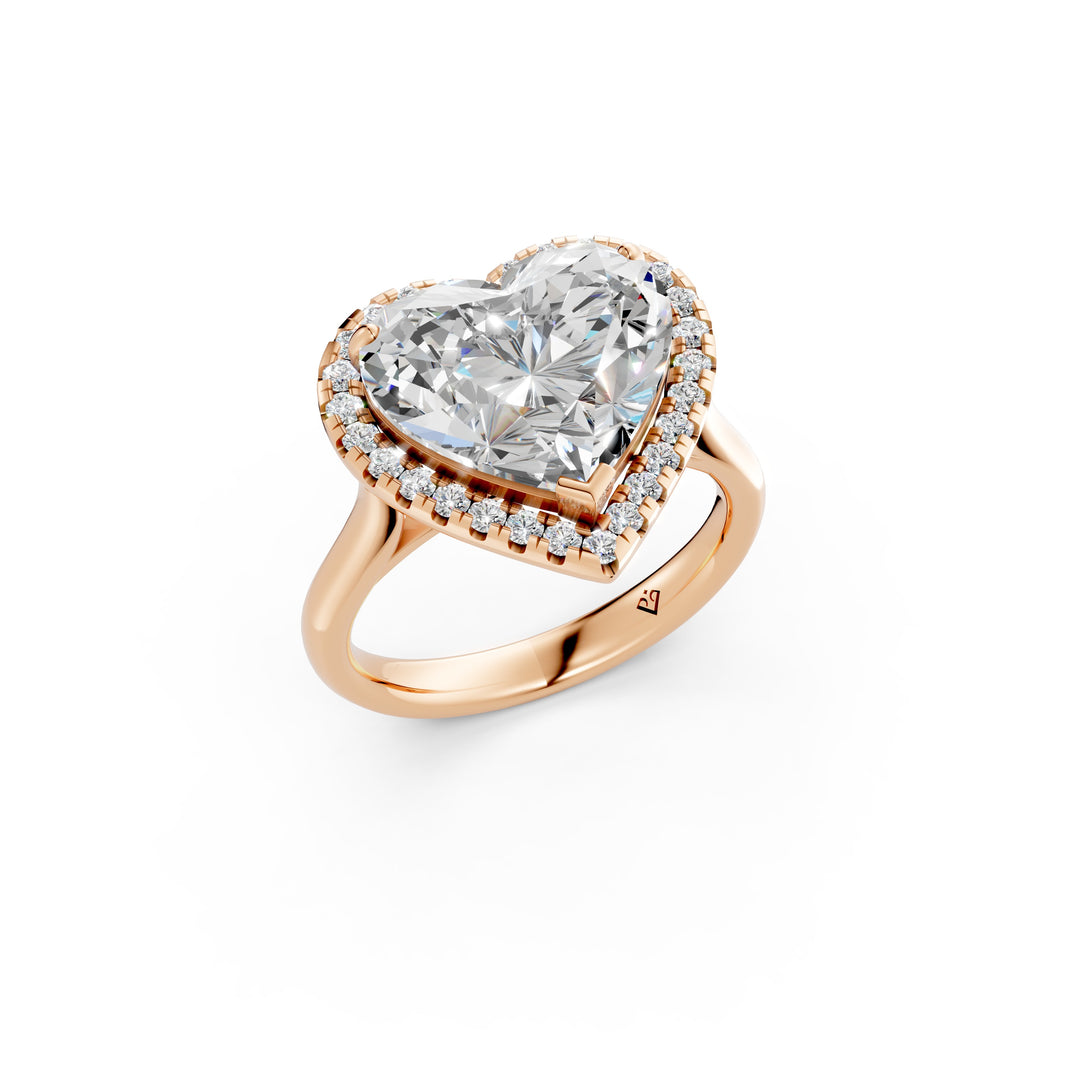 Yaara Heart Solitaire Diamond Womens Ring
