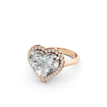 Load image into Gallery viewer, Yaara Heart Solitaire Diamond Womens Ring
