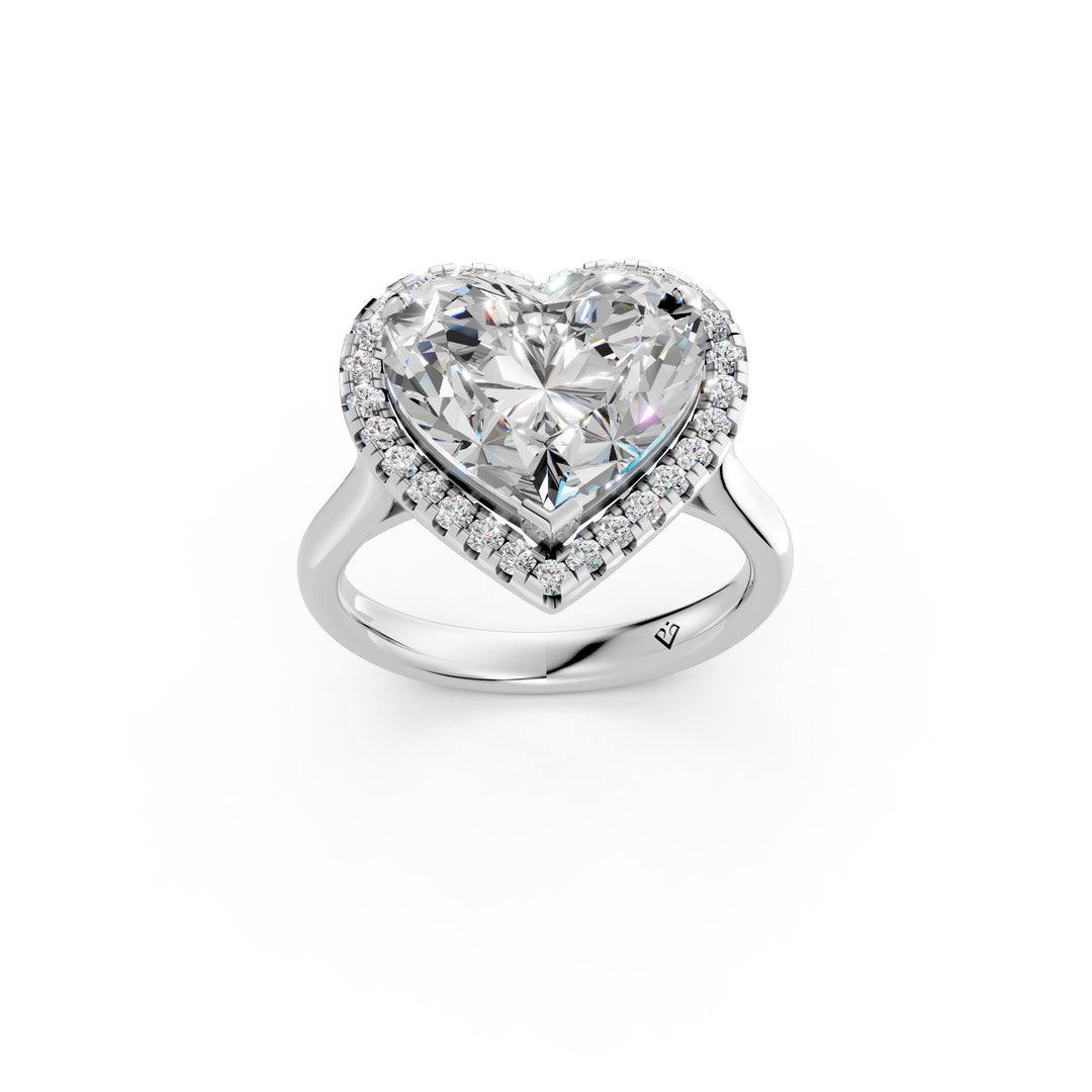 Yaara Heart Solitaire Diamond Womens Ring